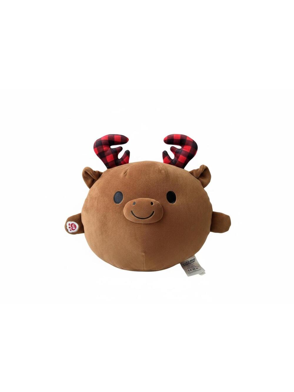 Build-A-Bear Plush Moose/Reindeer - Buffalo Plaid Antlers